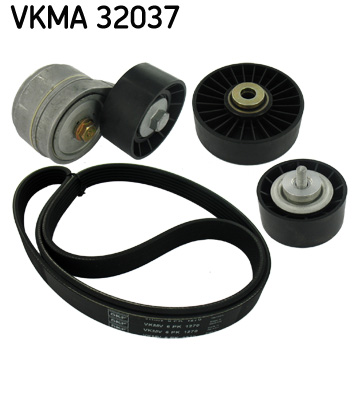 V formos rumbuotas diržas, komplektas - VKMA 32037 SKF